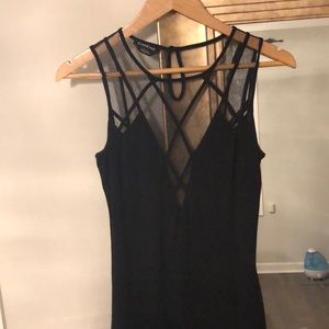 Bebe black size small body con dress